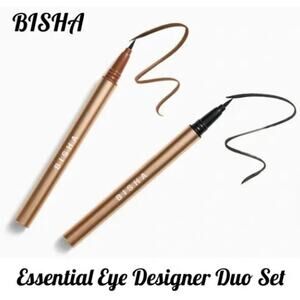 Bisha Essential Eye Designer Duo Eyeliner in Downtown Black and Uptown Brown